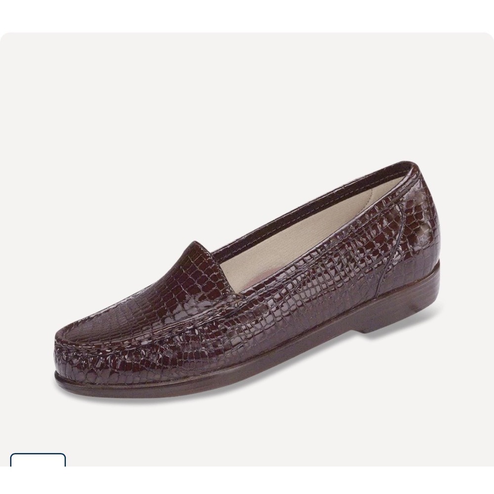 SAS Tripad Comfort Women's Brown Croc Embossed Loafer Shoes
Size 7 N